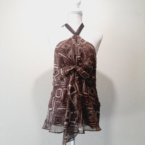 BCBGMaxAzria Halter Blouse - Picture 1 of 16